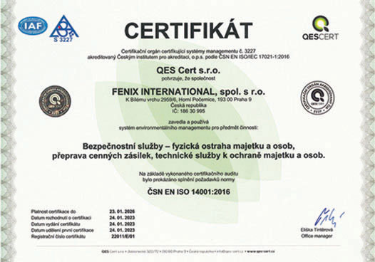 Certifikát