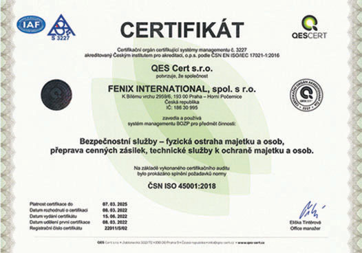 Certifikát